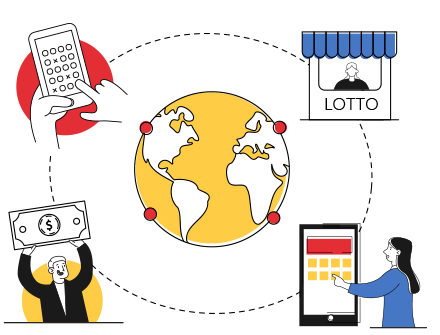Lottery ticket messenger service